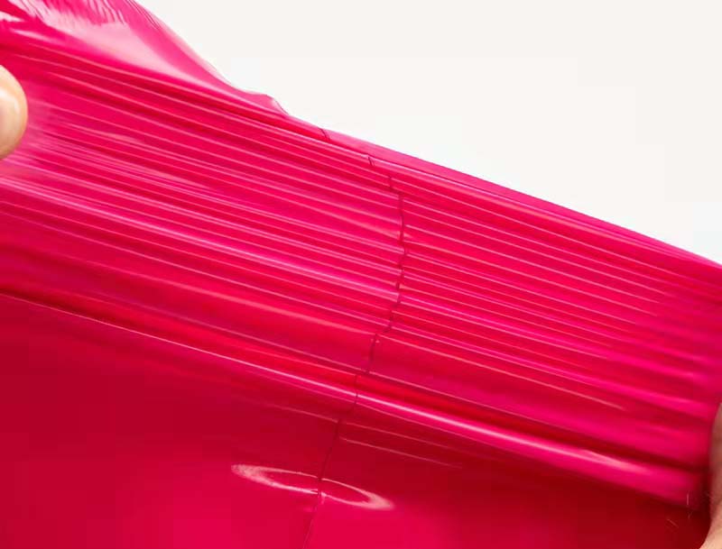 枣庄玫红色快递袋-05